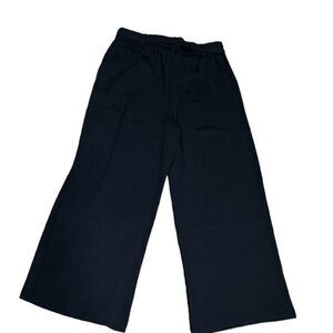 Halogen NWT Black Belted Wide Leg Dress Pants Size Small